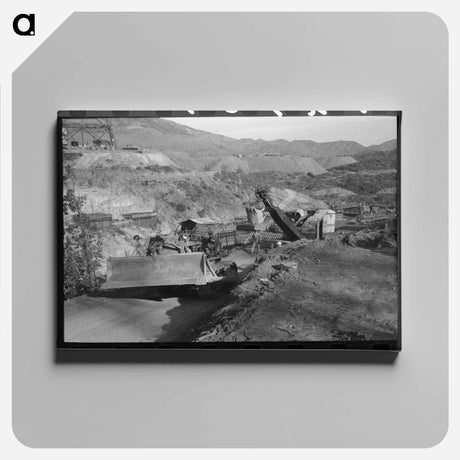 アートパネル-Shasta Dam Under Construction
 - ラッセル リー Canvas.