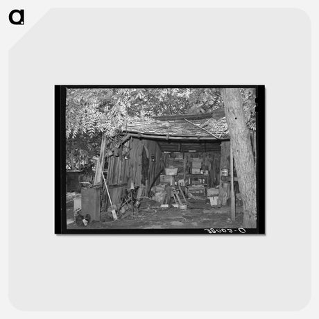 アートポストカード-Interior of Shed
 - ラッセル リー Postcard.