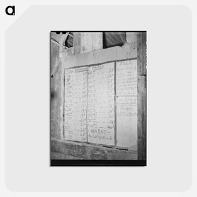 アートポストカード-Table of Grinding Prices
 - ラッセル リー Postcard.