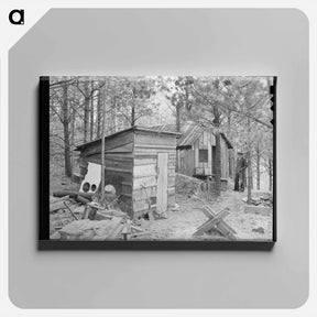アートパネル-Shack of Old Gold Prospector
 - ラッセル リー Canvas.