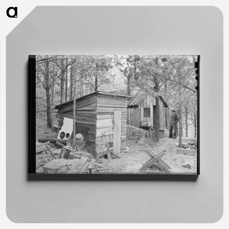 アートパネル-Shack of Old Gold Prospector
 - ラッセル リー Canvas.