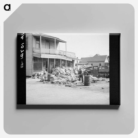 アートパネル-Flood Debris, Harrisburg
 - ラッセル リー Canvas.