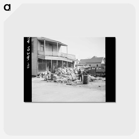 アートポストカード-Flood Debris, Harrisburg
 - ラッセル リー Postcard.