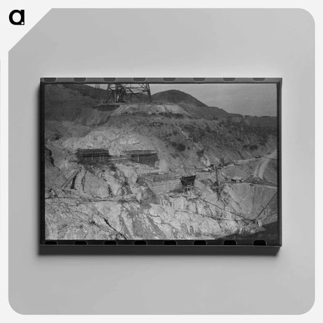 アートパネル-Shasta Dam Under Construction
 - ラッセル リー Canvas.