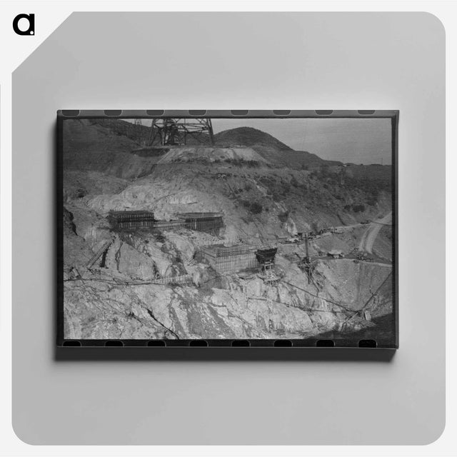 アートパネル-Shasta Dam Under Construction
 - ラッセル リー Canvas.