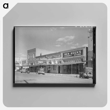 アートパネル-Main Street, West, Texas
 - ラッセル リー Canvas.