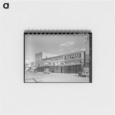アートメモ帳-Main Street, West, Texas
 - ラッセル リー Memo.
