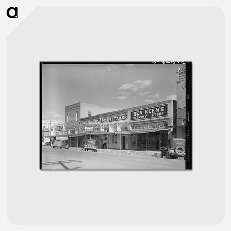 アートポストカード-Main Street, West, Texas
 - ラッセル リー Postcard.