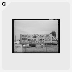 アートポストカード-Trailer Court Sign
 - ラッセル リー Postcard.