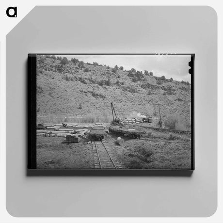 アートパネル-Baker County Logging
 - ラッセル リー Canvas.
