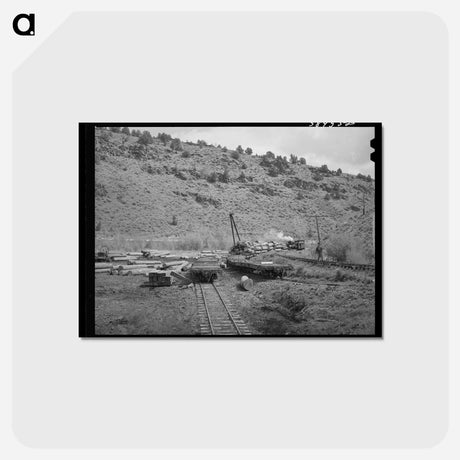アートポストカード-Baker County Logging
 - ラッセル リー Postcard.