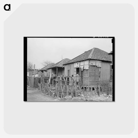 アートポストカード-Mexican Houses, San Antonio
 - ラッセル リー Postcard.