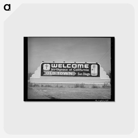 アートポストカード-Welcome to San Diego
 - ラッセル リー Postcard.