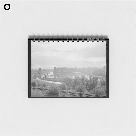 アートメモ帳-Log Rafts in Columbia River
 - ラッセル リー Memo.