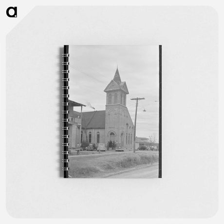 アートメモ帳-Waiting for Church to Open, Mound Bayou, Mississippi
 - ラッセル リー Memo.