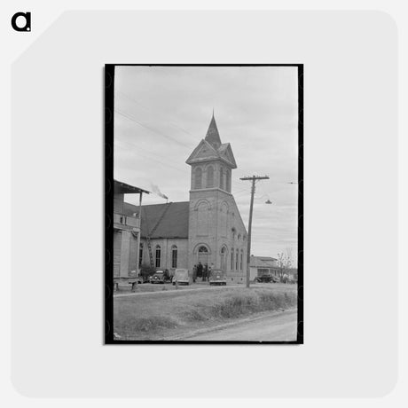 アートポストカード-Waiting for Church to Open, Mound Bayou, Mississippi
 - ラッセル リー Postcard.