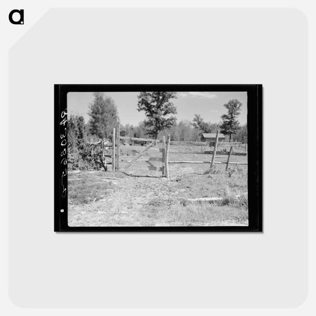 アートポストカード-Fence and Gate, Ericsburg
 - ラッセル リー Postcard.