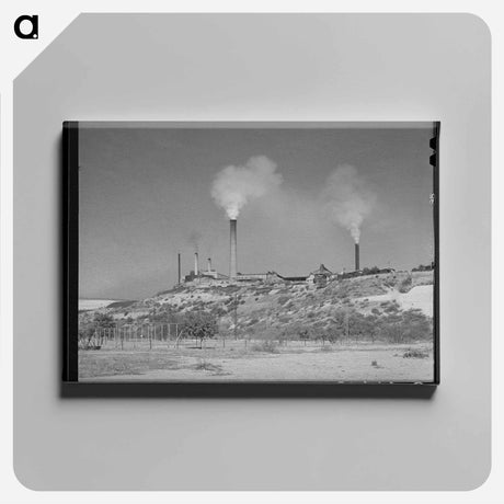 アートパネル-Copper Smelter, Miami, Arizona
 - ラッセル リー Canvas.