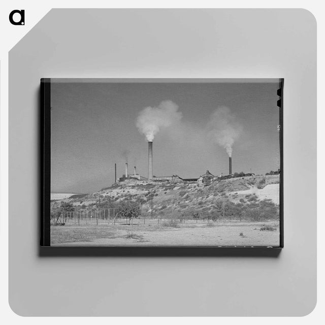 アートパネル-Copper Smelter, Miami, Arizona
 - ラッセル リー Canvas.
