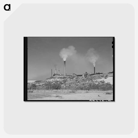 アートポストカード-Copper Smelter, Miami, Arizona
 - ラッセル リー Postcard.
