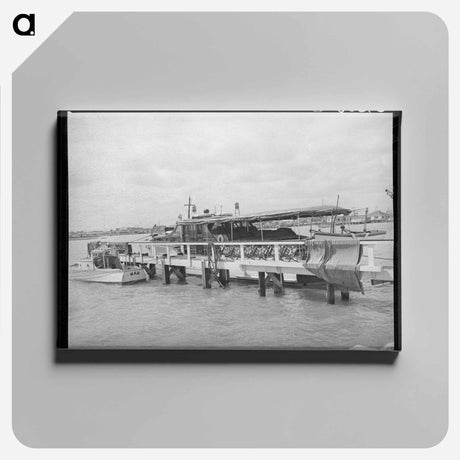 アートパネル-Yacht at Corpus Christi
 - ラッセル リー Canvas.