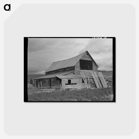 アートポストカード-Boundary Farms Barns
 - ラッセル リー Postcard.