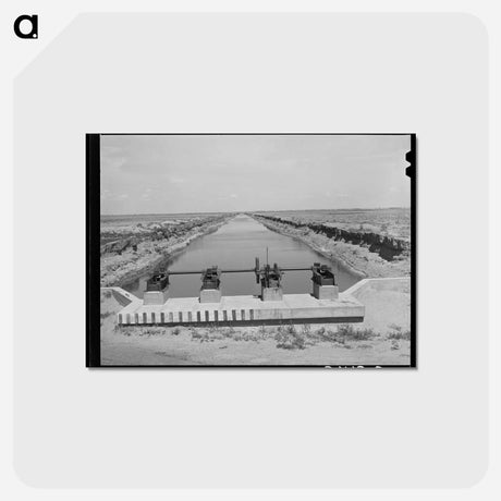 アートポストカード-Irrigation Gate and Canal
 - ラッセル リー Postcard.