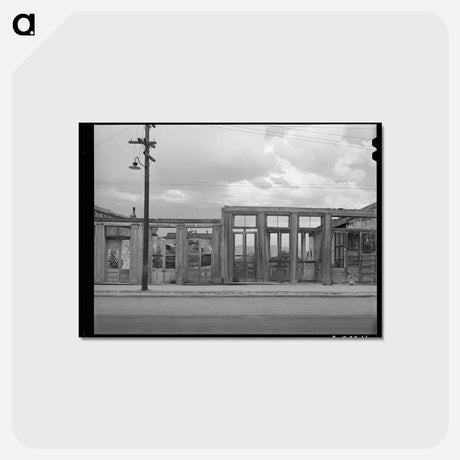 アートポストカード-Tombstone Main Street
 - ラッセル リー Postcard.