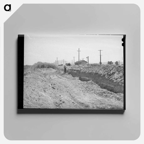 アートパネル-Building Trench Silos
 - ラッセル リー Canvas.