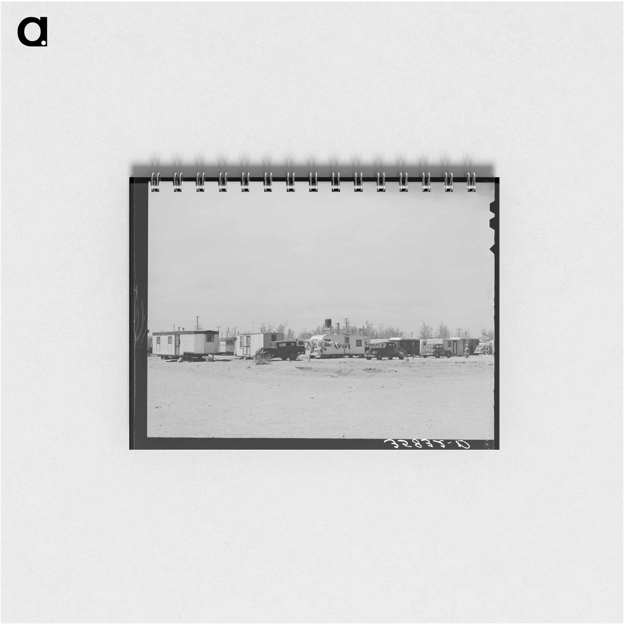 アートメモ帳-Trailers of Oil Field Workers
 - ラッセル リー Memo.