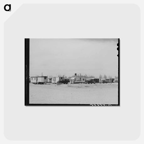 アートポストカード-Trailers of Oil Field Workers
 - ラッセル リー Postcard.