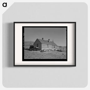 アートポスター-Home of Frank Weeks Near Williston, North Dakota
 - ラッセル リー Poster.