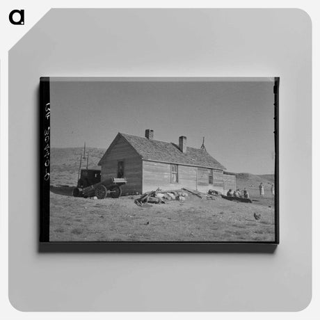 アートパネル-Home of Frank Weeks Near Williston, North Dakota
 - ラッセル リー Canvas.