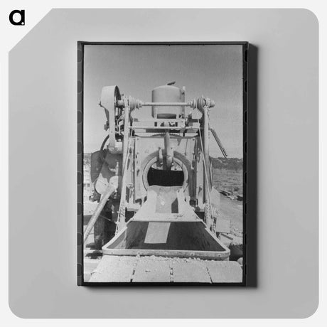 アートパネル-Concrete Mixer at Road Builders' Camp
 - ラッセル リー Canvas.