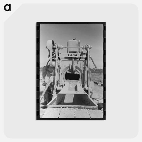 アートポストカード-Concrete Mixer at Road Builders' Camp
 - ラッセル リー Postcard.