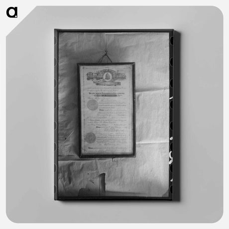 アートパネル-Marriage License, Pie Town
 - ラッセル リー Canvas.