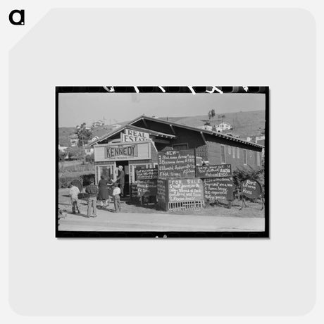 アートポストカード-Oakland Real Estate Office
 - ラッセル リー Postcard.