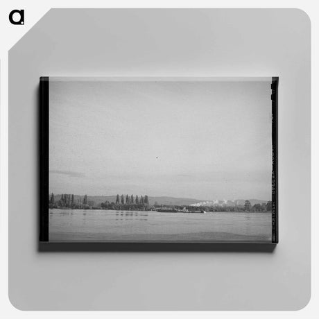 アートパネル-Barge on Columbia River
 - ラッセル リー Canvas.