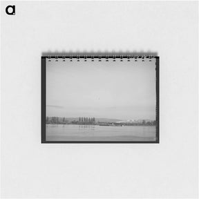 アートメモ帳-Barge on Columbia River
 - ラッセル リー Memo.