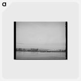 アートポストカード-Barge on Columbia River
 - ラッセル リー Postcard.