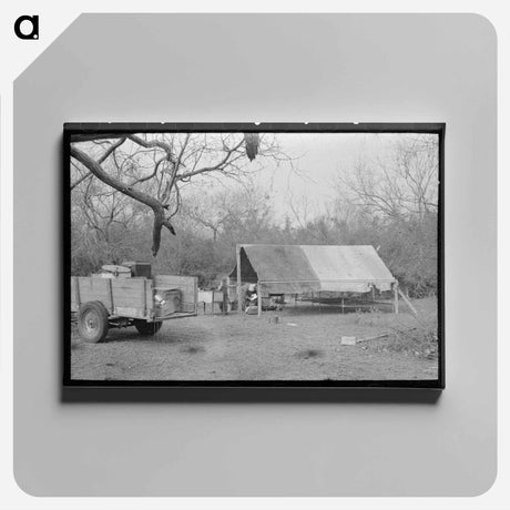 アートパネル-Tent Home near Harlingen
 - ラッセル リー Canvas.