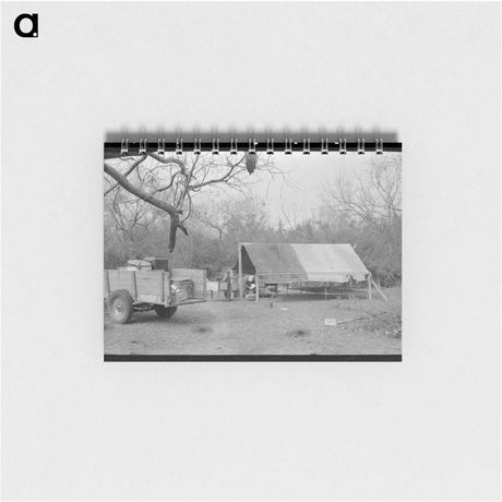 アートメモ帳-Tent Home near Harlingen
 - ラッセル リー Memo.