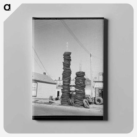 アートパネル-Used Tires, Minot
 - ラッセル リー Canvas.