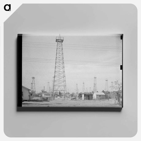 アートパネル-Forest of Oil Derricks, Kilgore, Texas
 - ラッセル リー Canvas.