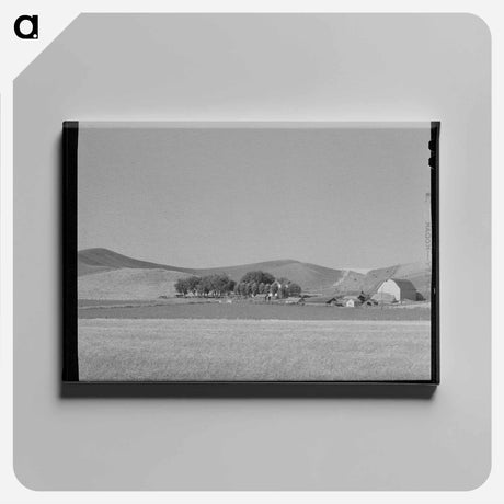 アートパネル-Farmstead and Wheat Land
 - ラッセル リー Canvas.
