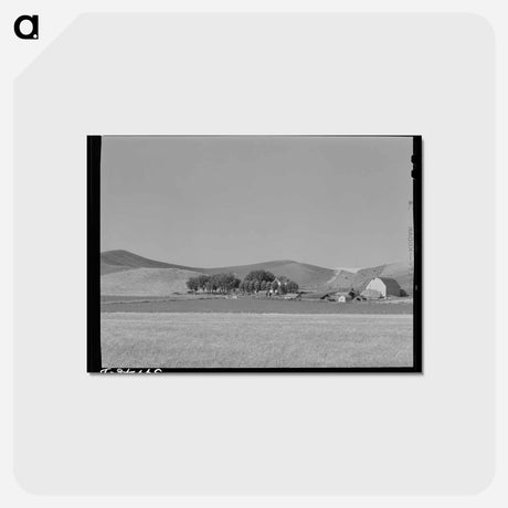 アートポストカード-Farmstead and Wheat Land
 - ラッセル リー Postcard.