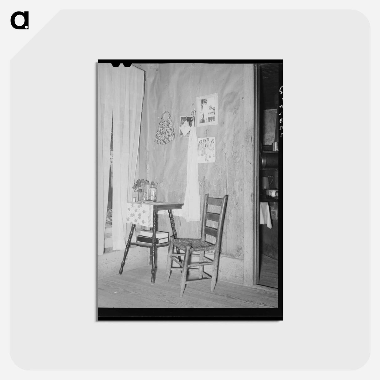 アートポストカード-Farm Family Living Room
 - ラッセル リー Postcard.