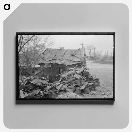 アートパネル-Old Mexican Living Alone
 - ラッセル リー Canvas.