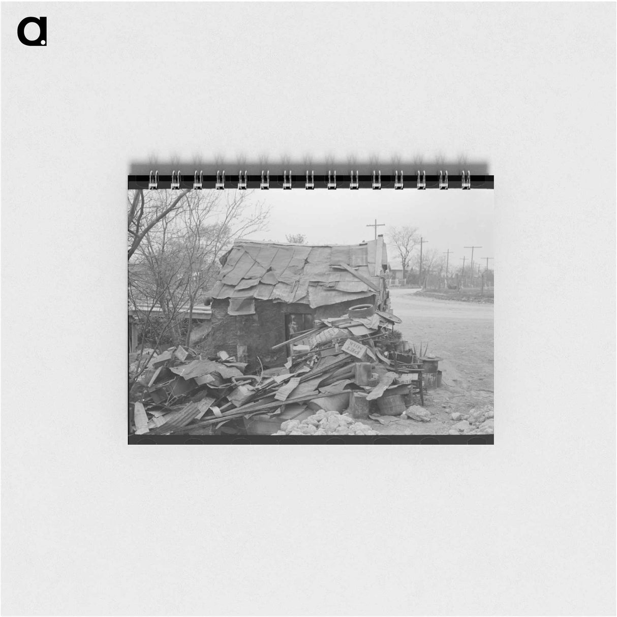 アートメモ帳-Old Mexican Living Alone
 - ラッセル リー Memo.