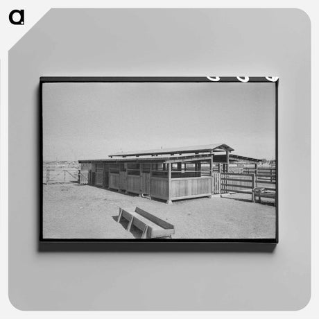 アートパネル-Dairy Barn, Casa Grande Valley Farms
 - ラッセル リー Canvas.